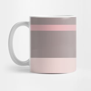 An extraordinary jumble of Wenge, Grey, Pale Pink and Soft Pink stripes. Mug